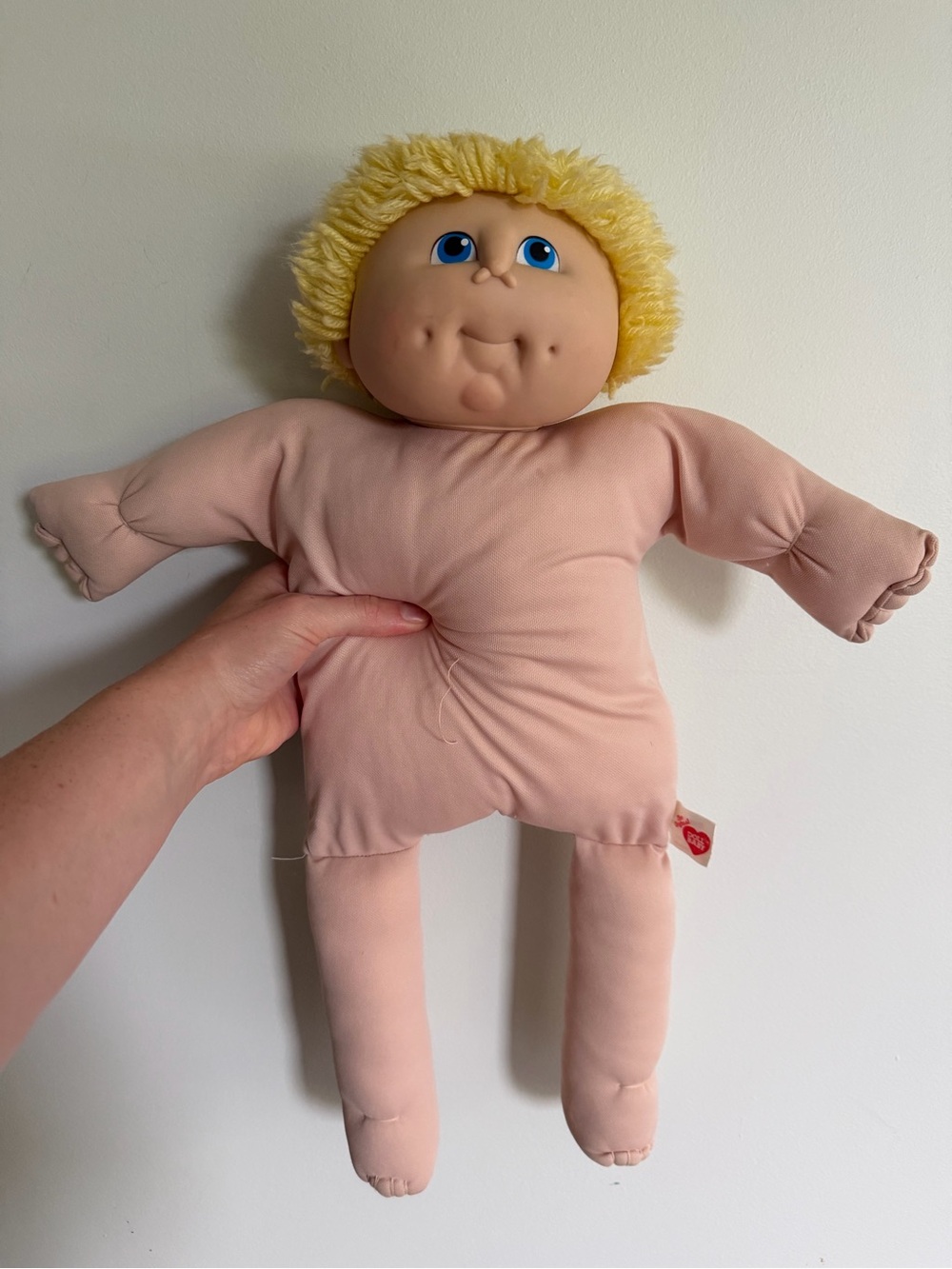 Vintage Classic Blonde Cabbage Patch Style Soft Baby Doll